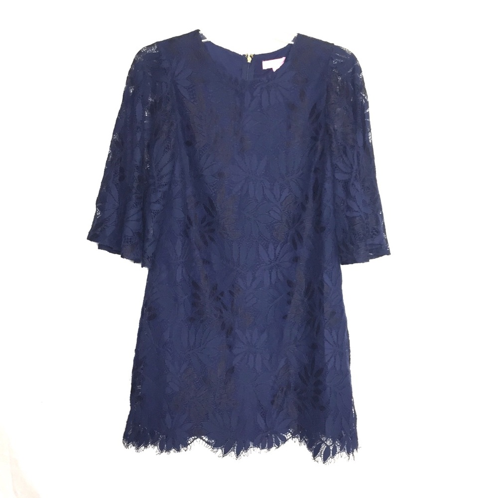 Lilly Pulitzer Jackelin Romper In True Navy - Picture 4 of 8